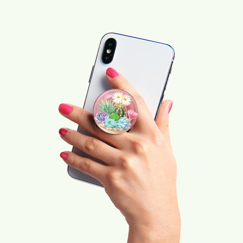 PopSockets Phone Grip with Expanding Kickstand, Pokemon PopGrip - Bulbasaur Terrarium Adhesive