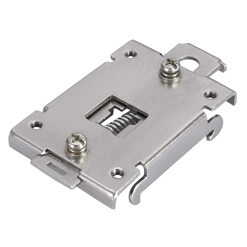 AUNMAS DIN Rail Mounting Clip, Chinese Standard 35mm Din Rail Fixed Din Rail Kit Din Rail Mounting Bracket Solid State Relay Clip Clamp With 2 Mounting Screws
