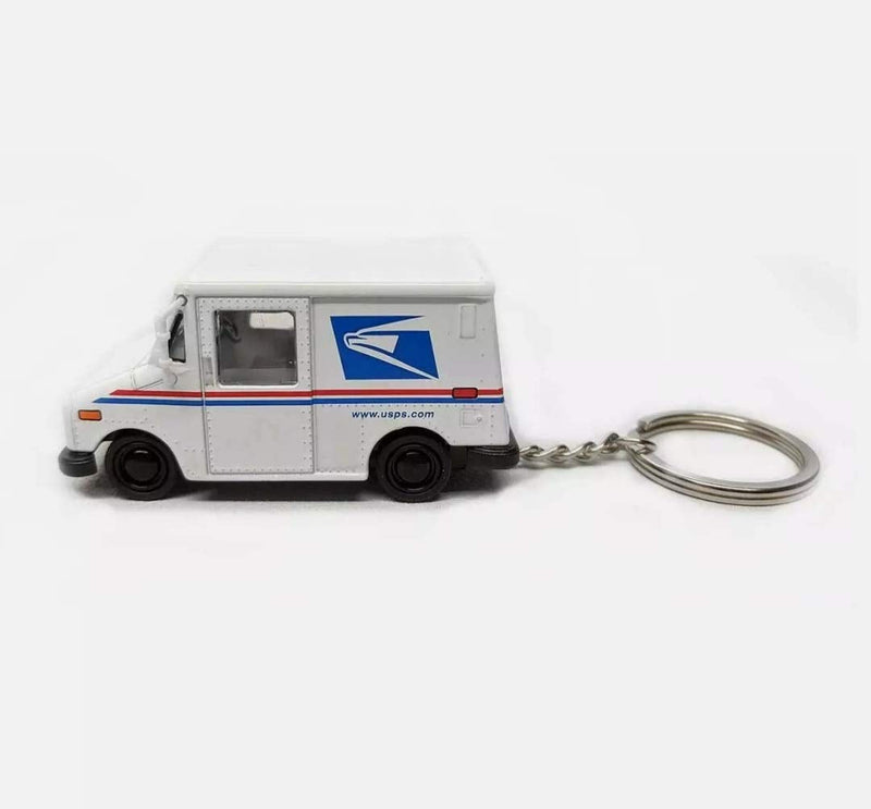 [AUSTRALIA] - 📬KiNSMART Die Cast 2.5 Inch United States Postal Service Truck USPS Grumman LLV 1:72 Scale 2.5in Key-Chain 
