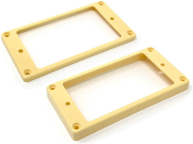 [AUSTRALIA] - Cream Curved Bottom Humbucker Pickup Mounting Ring Set (Bridge & Neck) compatible with Epiphone Guitars HR1800C-CRM Cream 
