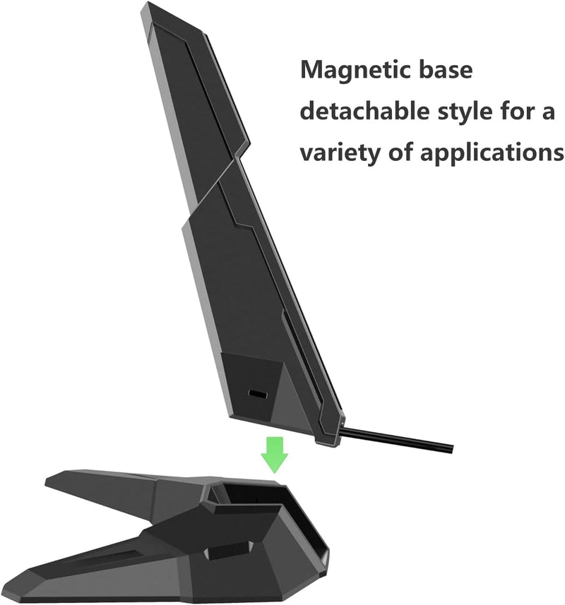 External Tri-Band 802.11BE Performance WiFi 7 Antenna with Magnetic Base RP-SMA Connector for WiFi 7 PC Desktop Computer Extendable Router ASUS ROG Gaming Motherboard, Slinkdsco