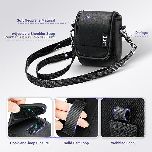 JJC Lens Cap Cover & Camera Case Pouch for Canon Powershot V10 Camera