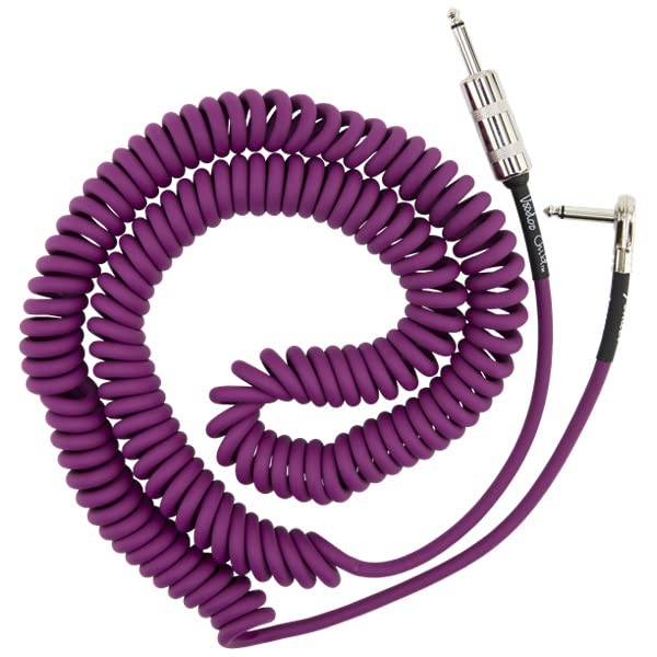 Fender 30 Feet Hendrix Voodoo Child Cable - Purple, Guitar Cable, Stocking Stuffers, Guitar Accessories, Straight to Angled