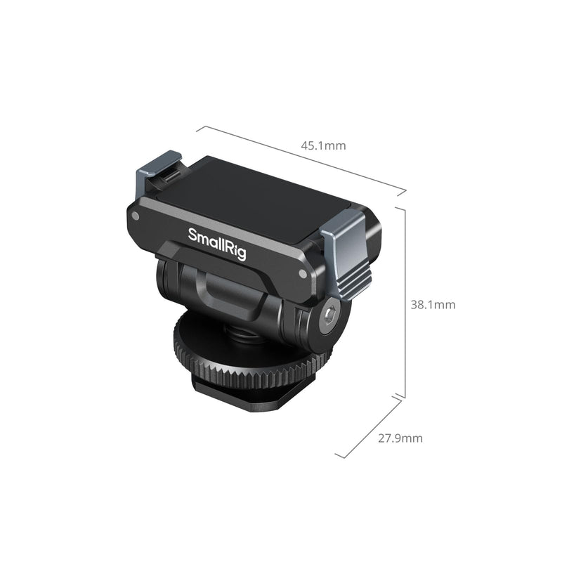 SMALLRIG Cold Shoe Adapter Mount for DJI Osmo 360 / Action 5 Pro / 4 / 3, with Quick Release Mount, 180° Tilt Adjustable - 5436