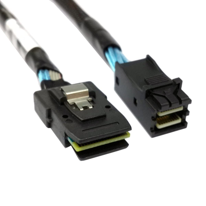 CY Internal Mini SAS SFF-8087 to Mini SAS High Density HD SFF-8643 Data Server Hard Disk Raid Cable 50cm