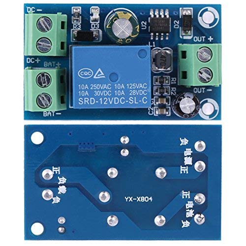 Yinhing Power Supply Controller, DC Power/Battery Switch DC 12V 24V 36V 48V 10A Power Supply Battery Controller Emergency Automatic Switch Module