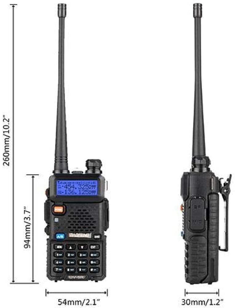 [AUSTRALIA] - Baofeng UV-5R Two Way Radio Dual Band 144-148/420-450Mhz Walkie Talkie 1800mAh Li-ion Battery(Black) 