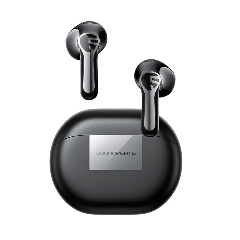 SoundPEATS Air6 HS LDAC Hi-Res Wireless Earbuds, Bluetooth 6.0, 13mm Driver | LDAC Hi-Res Audio Certified, 13mm Triple-Magnet Driver, 2MIC ENC, IPX5 Waterproof, Dynamic EQ, 45H, Bio-Composite Diaphragm Black