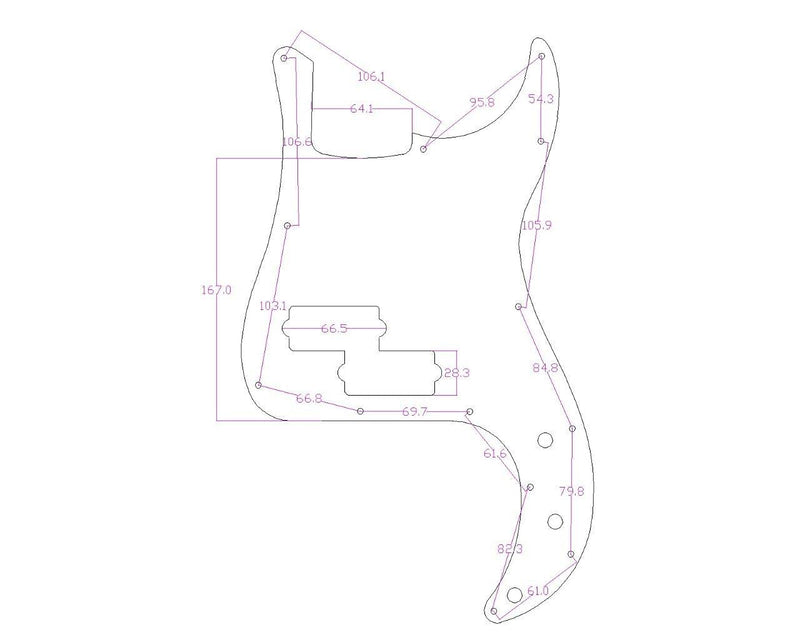 [AUSTRALIA] - KAISH 13-Hole Metal Aluminium Anodized P Bass Style Pickguard American Modern Style Standard Bass Pick Guard for Precision P Bass Gold Right Handed Version 