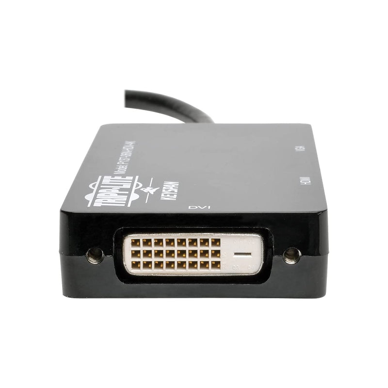 [AUSTRALIA] - Tripp Lite Keyspan Mini DisplayPort to VGA/DVI/HDMI, All-in-One DP 1.2 Converter Adapter, Thunderbolt 1 & 2 Compatible, 4K HDMI 30Hz, Black, 3 Year Warranty (P137-06N-HDV-4K) VGA/DVI/4K HDMI 