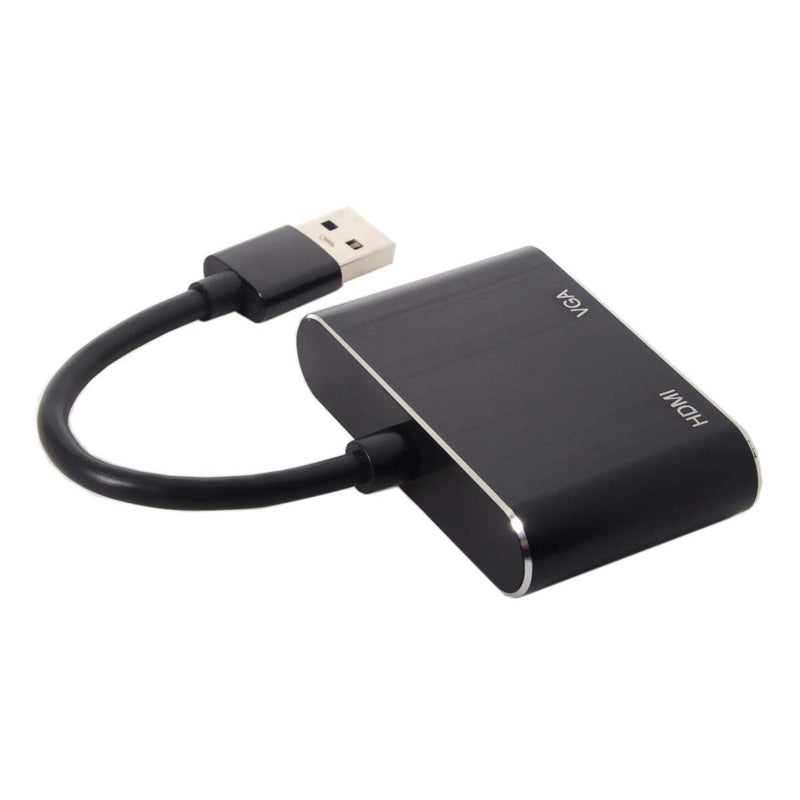 USB 3.0 & 2.0 to HDMI & VGA HDTV Adapter Cable External Graphics Card for Windows MacBook Laptop