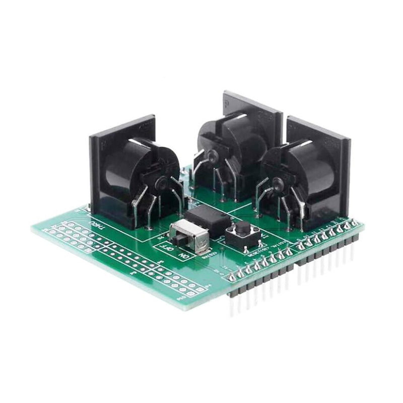 2pcs MIDI Shield Breakout Board Digital Interface Adapter with MIDI IN/OUT/THRU Ports and RUN/PGM Switch