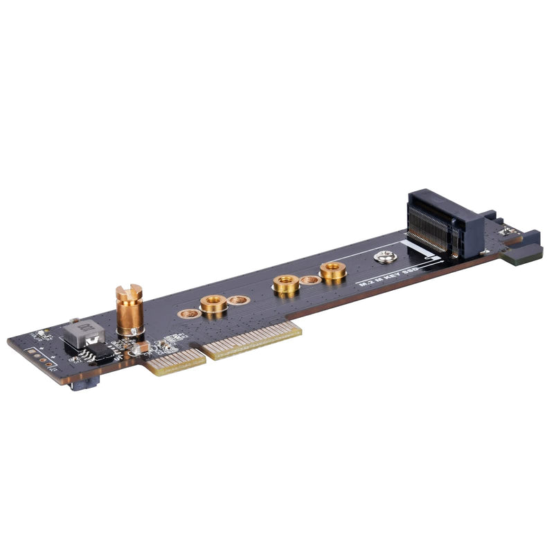 SilverStone Technology ECM28 1U Low Profile PCIe x4 to M.2 NVMe & M.2 SATA Adapter Card, SST-ECM28, TAA Compliant