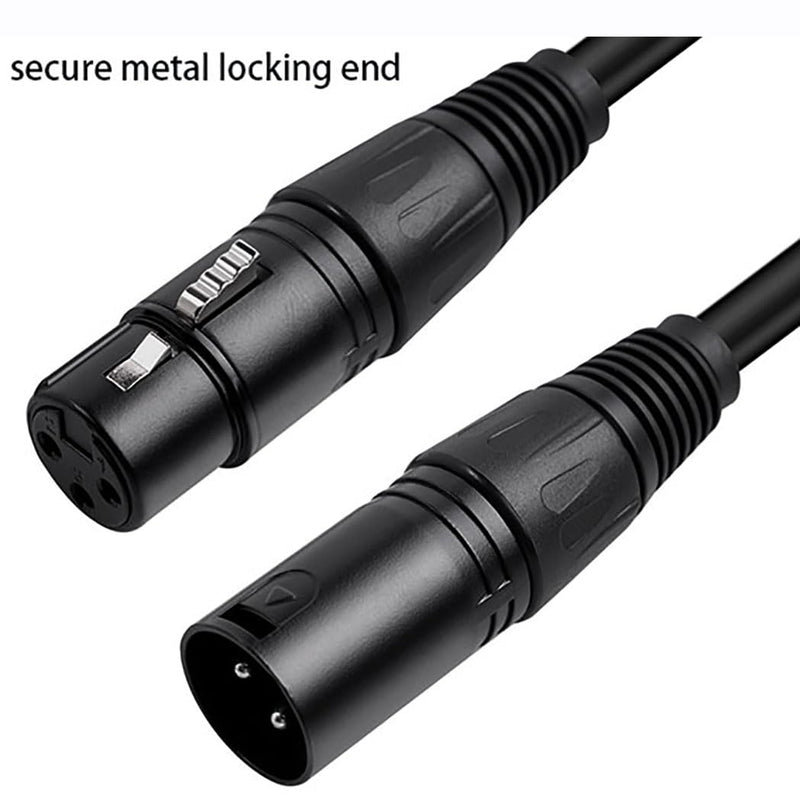 4PCS 1m Long DMX 512 XLR Cable 3.2t 3 Pin True Male to Female for Microphone Stage Lights 1Mcable-4PACK