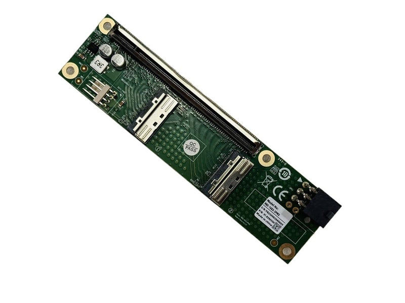 2 Port MCIO 8I to PCIe x16 Slot SFF-TA-1016 Adapter PCle 5.0 MCIO x16/x8 Mini Cool Edge IO Female PCI Expansion Card Adapter with 6Pin GPU Power Port for Expansion Graphics