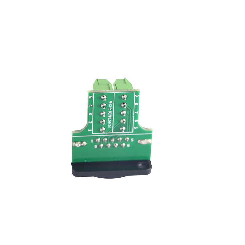 QIANRENON DB9 Panel Mount Terminal RS232 Serial to Terminal Female Adapter Connector Breakout Board, 9 Pin Welding-Free D-Type Connector,Black