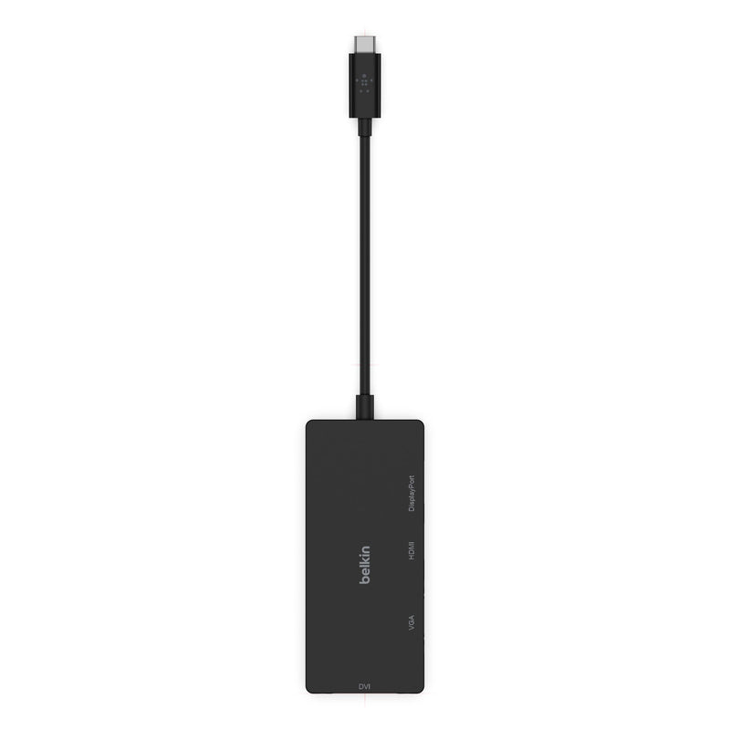 [AUSTRALIA] - Belkin Adpt,Usbc-Hdmi,Vga,Dvi,Dsplypt,Blk USB-C to VGA/DVI/HDMI/DisplayPort 