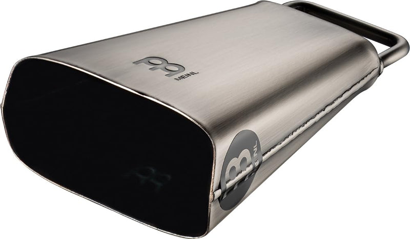 [AUSTRALIA] - Handheld Cowbell with Holder, 6 1/4" Hand Brushed Steel — NOT MADE IN CHINA — Low Pitch, 2-YEAR WARRANTY 6 1/4" 