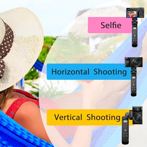 for Sony Vlogging Hand Grip Tripod, OLED Rechargeable Wireless Rechargeable Remote Tripod for Sony