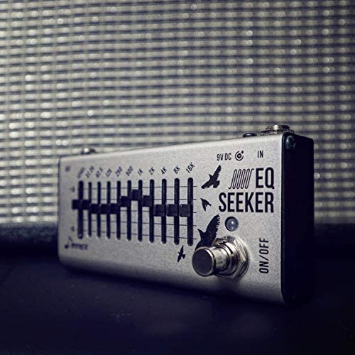Donner EQ Pedal, 10 Band Equalizer Pedal, EQ Seeker for Guitar and Bass True Bypass
