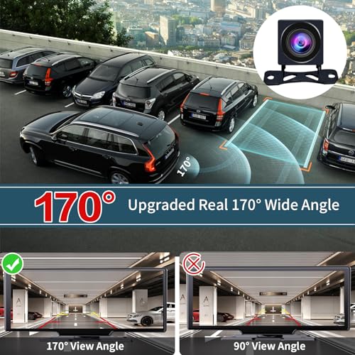 A Rear-View Camera is Designed for Portable CarPlay Products Under The Luzeterna Brand. 1080P HD Night Vision Backup Camera Supports Rear Recording Function.