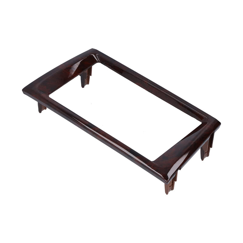 Central Console Frame, 2?Din Radio Fascia Car Stereo Navigation Refitted Dash Panel Kit Frame Mahogany Fit for Avalon 2000?2004