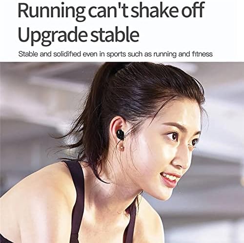 Single Ear Wireless Earbud Bluetooth Headset in Ear Mini Invisible Bluetooth Headphone Business Earphone with Mic 6-Hour Playtime Magnetic USB Charging Dock One-button Control Sweatproof Sport Earbuds