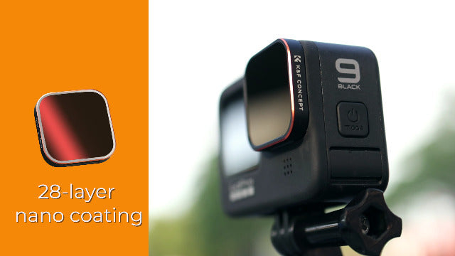 K&F CONCEPT UV Protection Filter for GoPro Hero 13/12/11/10/9 Black Aluminum Alloy Frame