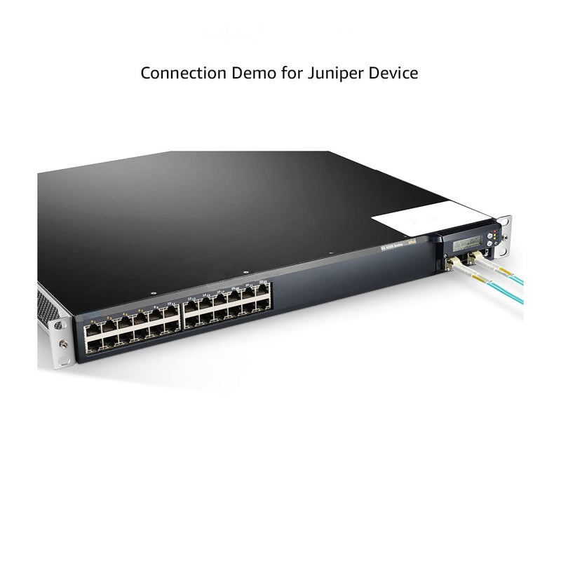 25GBASE-SR SFP28 Optical Transceiver Module Compatible with Juniper QFX-SFP-25G-SR JNP-SFP-25G-SR 25G SFP28 850nm 100m DOM Duplex LC MMF 25GBASE-SR: 100m for Juniper 1