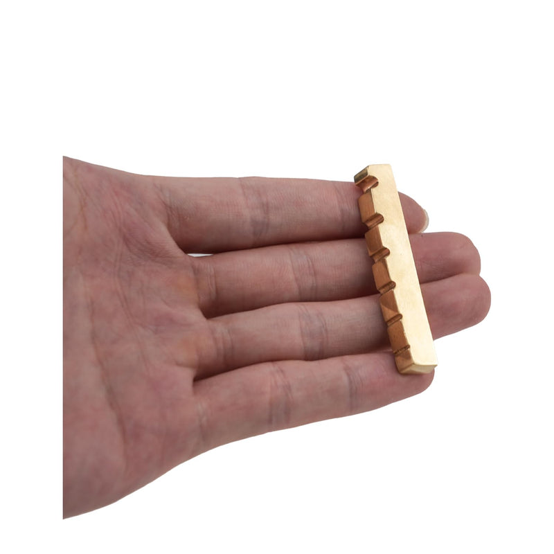 Pre-Slotted Bass guitar Brass nuts 6 string Bass Top Nut 54mm x 6mm