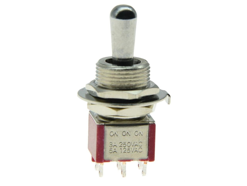 SALECOM Guitar/AMP Fat Bat Toggle Switch DPDT 6 Pin 3 Way ON ON ON Sealed Guitar Switch 1x Fat Bat Toggle Switch
