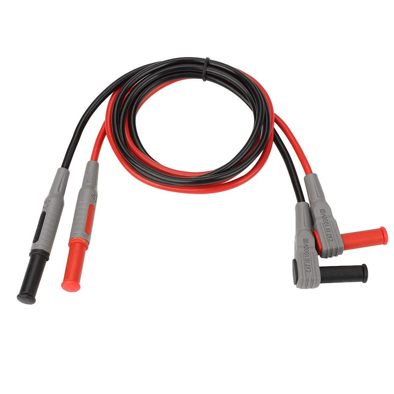 Multimeter Probe Test Cable, P1033 4 mm Test Leads, Banana Plug Test Lead, Angle to Straight Multimeter Wire Cable, Test Leads for Multimeter