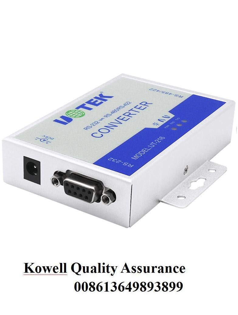 UTEK UT-216 RS232 to RS485/422 Active Vonverter(External-Powered, RS-232 to RS-485/422, Wall-Mounted, 600w Surging protetion)