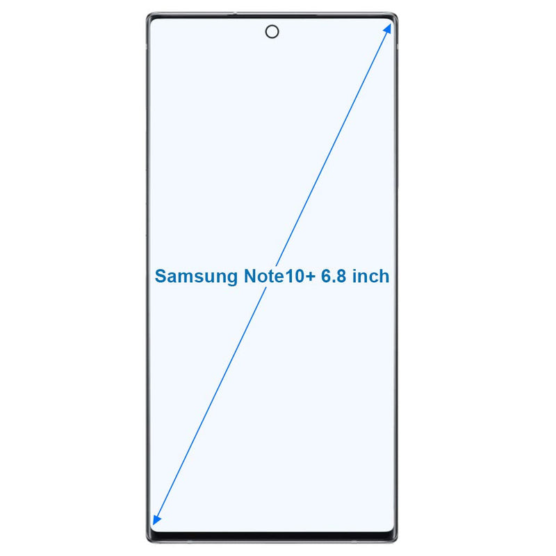 MMOBIEL Front Glass Repair Kit Compatible with Samsung Galaxy Note 10 Plus - 6.8 inch 2019 - Lens Screen Replacement Repair Kit - Incl. Toolkit - Black