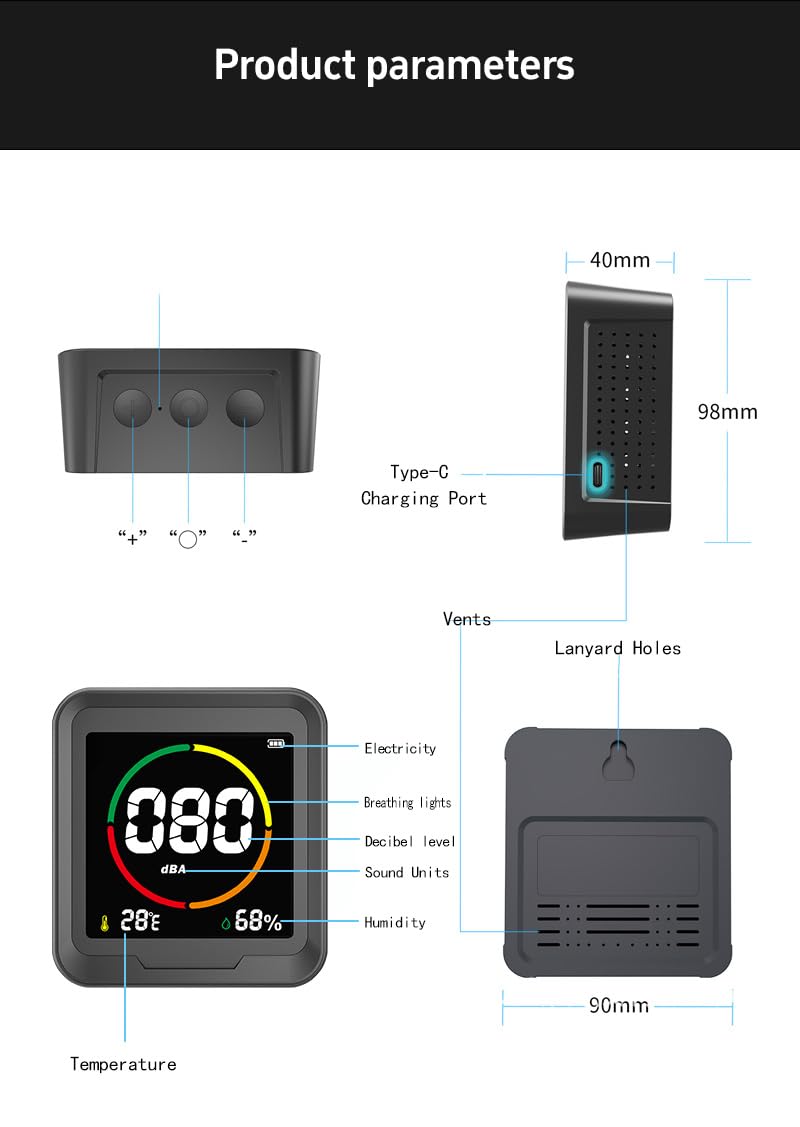 LSENLTY Sound Level Meter for Home