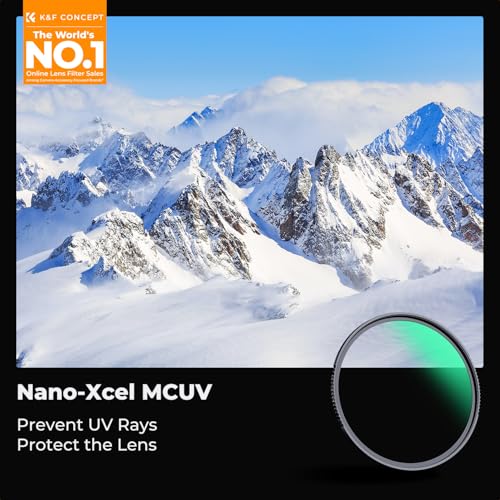 K&F CONCEPT 82mm MCUV Lens Protection Filter High Definition Optical Glass