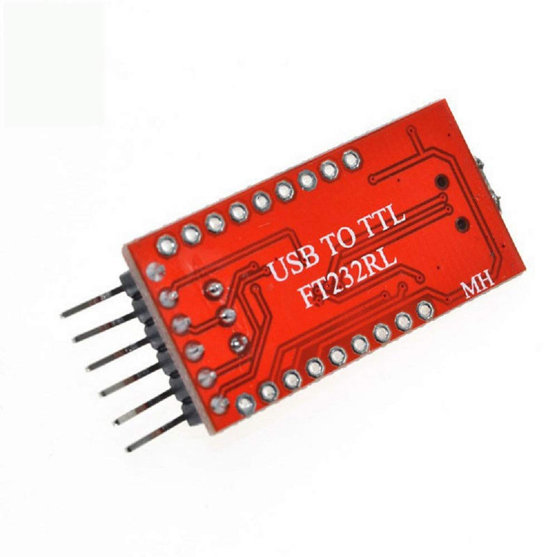 Chironal 2PCS FT232R FT232RL FTDI Mini USB to TTL Serial Converter Adapter Module 5v 3.3v Breakout USB to Serial Mini USB to TTL Adapter Board for Arduino