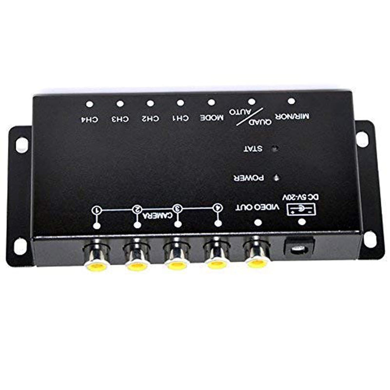 Auto Wayfeng WF® IR Control 4 Cameras Video Control Car Cameras Image Switch Combiner Box for Left View Right View Front Rear Parking Camera Box