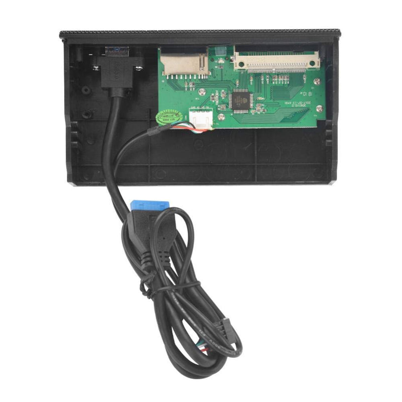 5.25 Inch Multifunction Front Panel Internal Card Reader,USB 3.0 Port All in one Multimedia 64G PC Dashboard Card Reader with 6 Copper Plated Card Slots,Support M2, SD, MS, XD, CF, TF Card