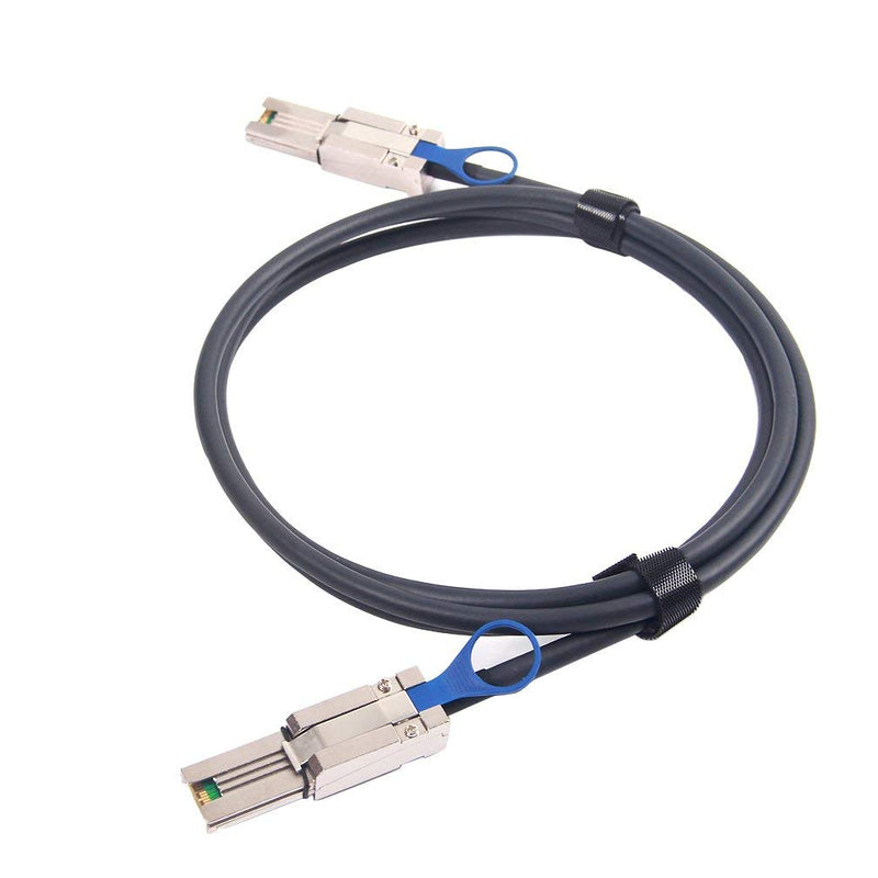 [AUSTRALIA] - SFF-8088 to SFF-8088 External Mini SAS HD Cable, 3G/6Gbps SAS2.0 26Pin Hybrid Cable Attached SCSI for Raid Systems, DAS, External Storage Systems and Servers, 100-Ohm, 1-m(3.3ft) SFF-8088 to SFF-8088 1m 