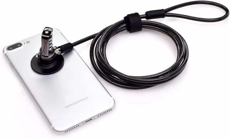 I3C Laptop Cable Lock, 4 Digital Combination Lock, Security Computer Cable Lock, Anti Theft Combination Lock for iPad Tablet Laptop MacBook Dell HP Lenovo Samsung Android and Other Device (2set) Universal Combination Lock-value set (2pcs) password+black