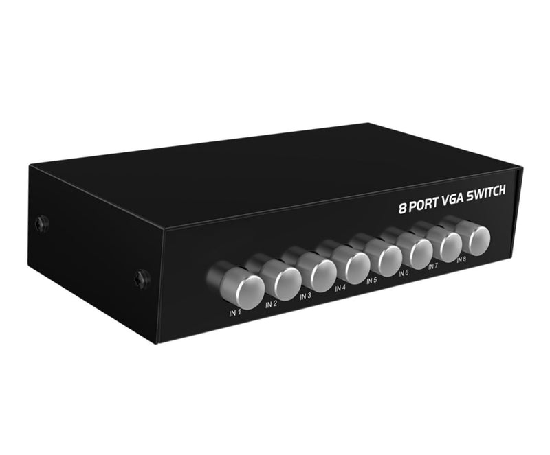 [AUSTRALIA] - 8 Port VGA Video switcher 8 in 1 Out 4 in 1 Out bi Directional Inter Convertible Video Sharer Computer Host External VGA TV Monitor Projector selector Switch Box 1 Host at a time 