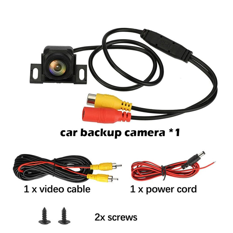 Car Backup Camera - Wide Angle Waterproof Rear View Camera for Vehicles 12-24V - Parking Reverse Assist for Truck, SUV, RV, Pickup - Universal Fit - RCA Video Cable