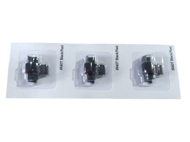 Compatible Calculator Ink Ribbon Replacement for IR-40T CP13 MP-12D PR42 Used with Casio HR-100TM HR-150TM HR-170RC, Sharp EL-1750V EL-1801V, Individually Sealed, Black/Red, 3 Pack