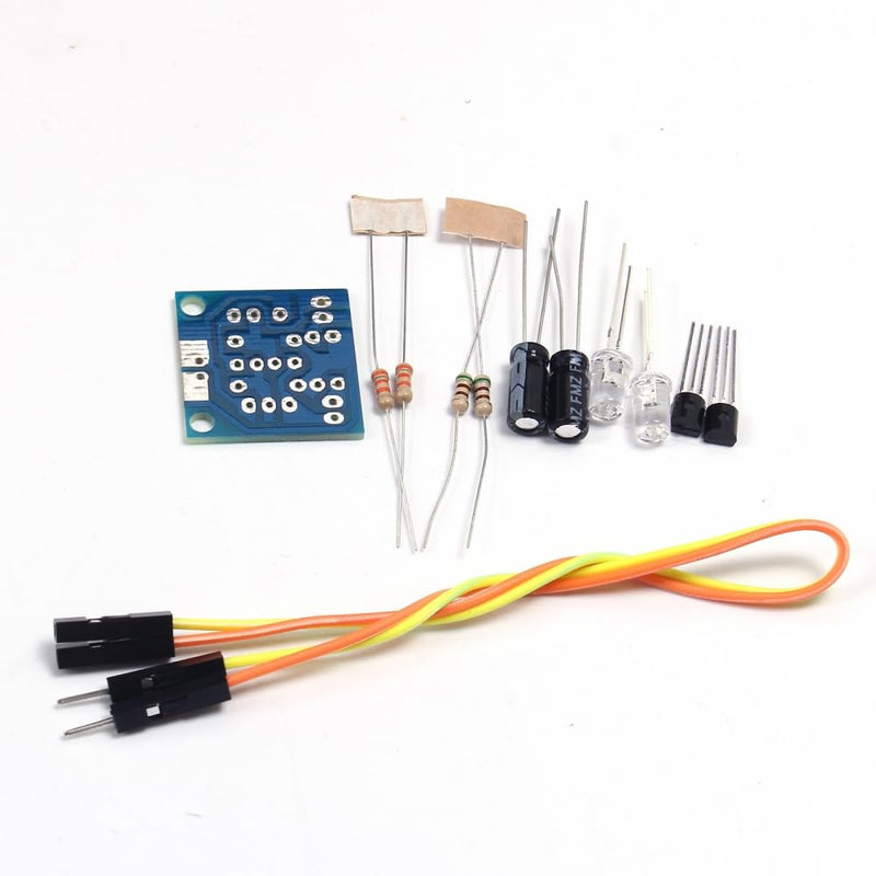 LED Flash Light Kit, DIY Kit DC 3V-14V 5MM LED Simple Flash Light Simple Flash Switch Production Suite