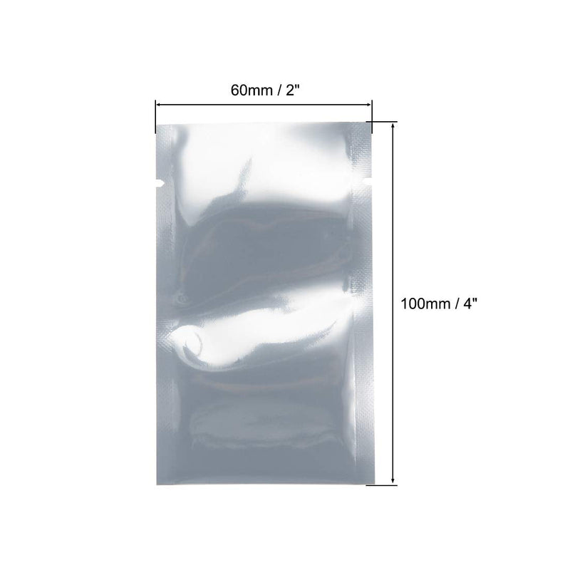 uxcell Antistatic Shield Shielding Bag, Flat Open Top Anti Static Bag for Electronic Devices, 2x4 inch(60x100mm), 25 PCS