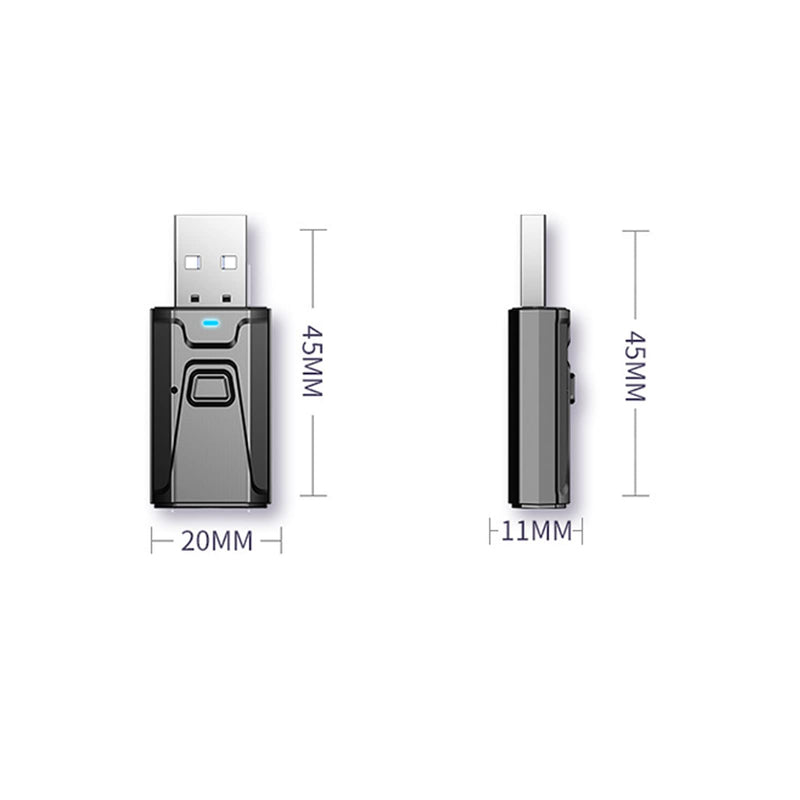 [AUSTRALIA] - Bluetooth Transmitter, 4 in 1 USB Bluetooth5.0 Receiver Clear Sound Quality Plug and Play Stable Audio Adapter 