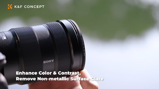 K&F CONCEPT 49mm Black Diffusion 1/4 + Polarizing Filters Set (2PCS)
