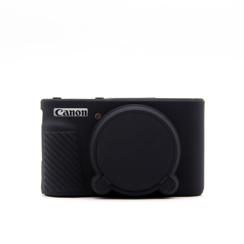 [AUSTRALIA] - MUZIRI KINOKOO SX730 SX740 Camera Case, Soft Silicone Case for Canon PowerShot SX740/SX730 HS Camera - Anti-Scratch Slim Fit Lightweight Protective Case - Black 