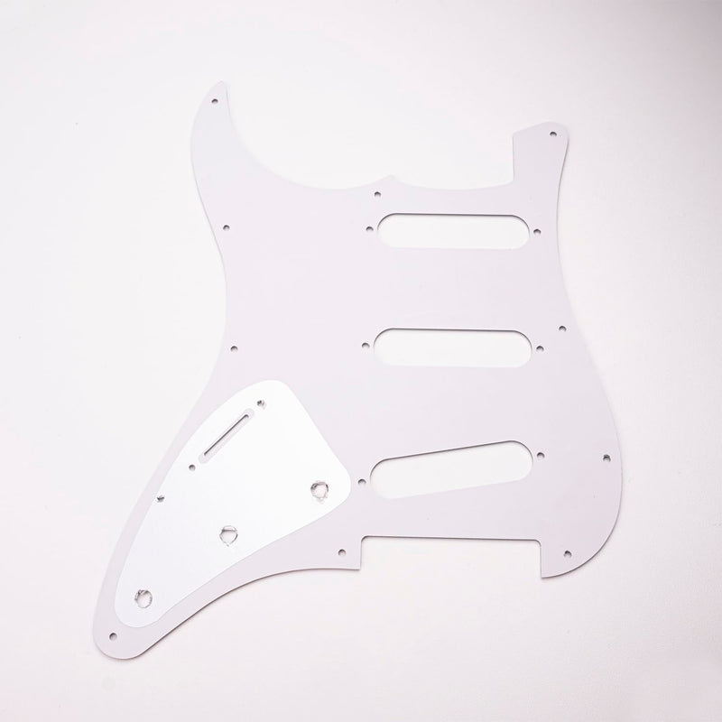 [AUSTRALIA] - 11 Hole SSS Strat Pickguard for Fender USA/Mexican Made Standard Stratocaster Modern Style Electric Guitar, Light Pink Pearl, 4ply. Light Pink Pearl-4ply 